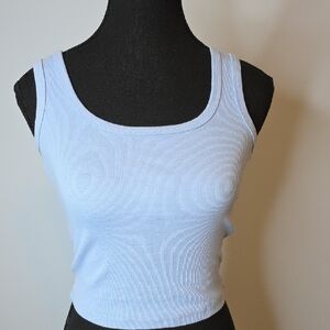 Ardene Light Blue Ribbed Tank Top